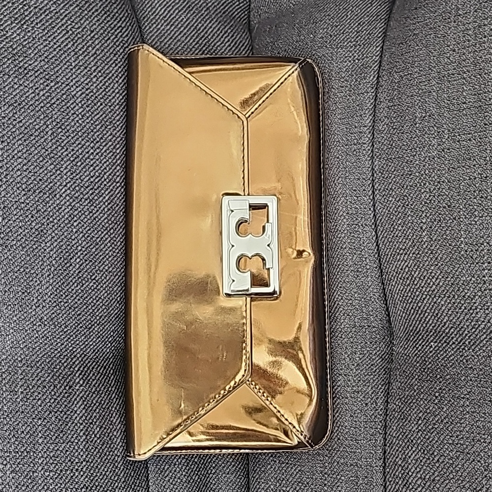 Tory Burch leather clutch